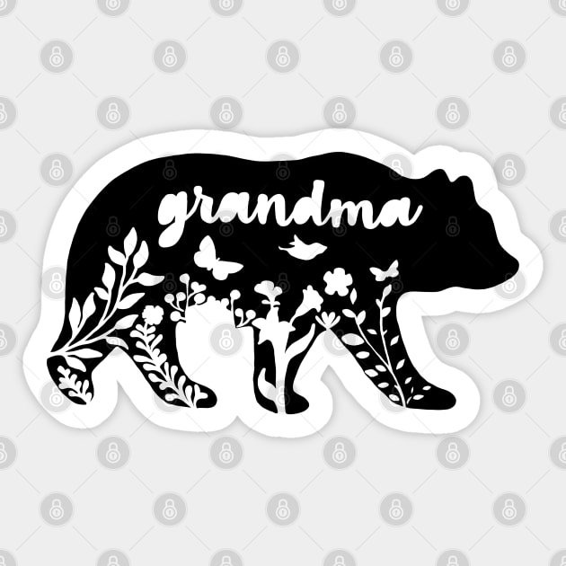 Grandma Bear Sticker by ardisuwe